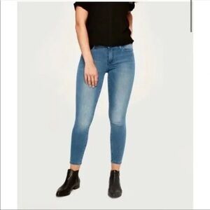 Lole Women's Skinny Mid Blue Wash Yoga Jeans